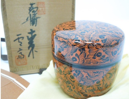 讃岐塗 雪斉 蒟醤 坂本雪斎 ( SAKAMOTO Sessai/香川,) 蒟醤 向鳳凰文 平